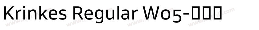 Krinkes Regular W05字体转换 Krinkes Regular W05字体转换